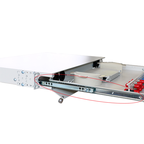 Rack mount slide fiber optic cable